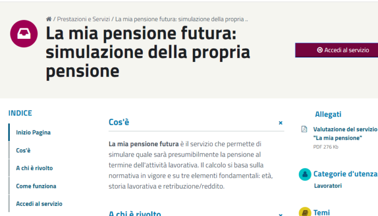 Calcolo Pensione Inps Ex Inpdap Online: Ecco Come Compierlo, Guida